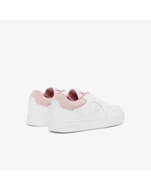 49SFA0063 wit/roze klassieke leren sneakers