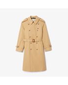 Oversized waterafstotende trenchcoat van croissant katoen