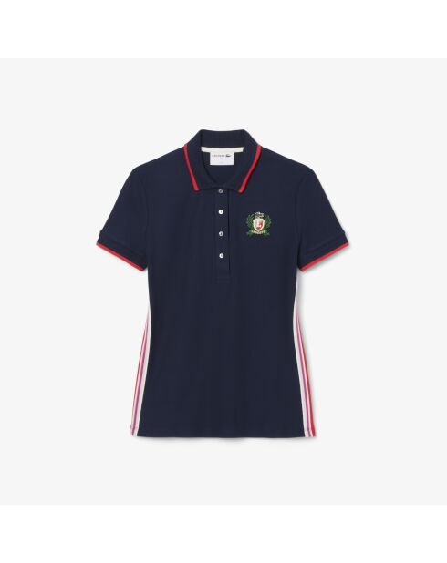 Polo slim fit marine