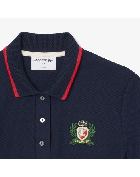 Polo slim fit marine