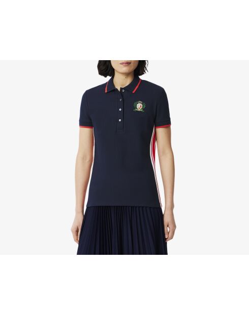 Polo slim fit marine