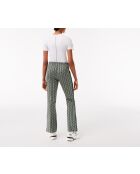 Grüne Jogginghose mit Monogramm-/Chip-Flare