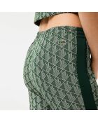 Grüne Jogginghose mit Monogramm-/Chip-Flare