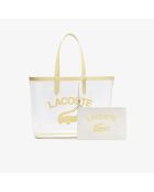 Anna transparante gele draagtas 107 - 33x39x15,5 cm