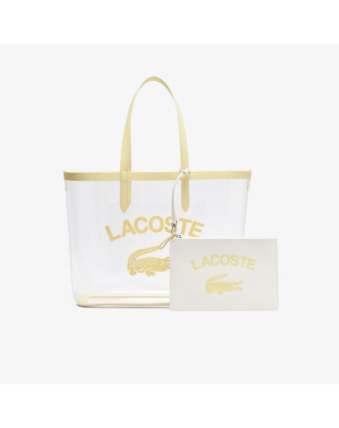 Anna transparante gele draagtas 107 - 33x39x15,5 cm