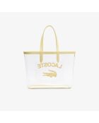 Anna transparante gele draagtas 107 - 33x39x15,5 cm