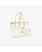 Anna transparante gele draagtas 107 - 33x39x15,5 cm