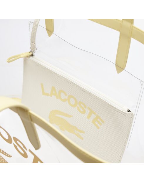 Anna transparante gele draagtas 107 - 33x39x15,5 cm