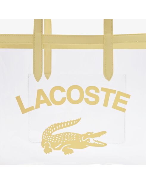 Anna transparante gele draagtas 107 - 33x39x15,5 cm