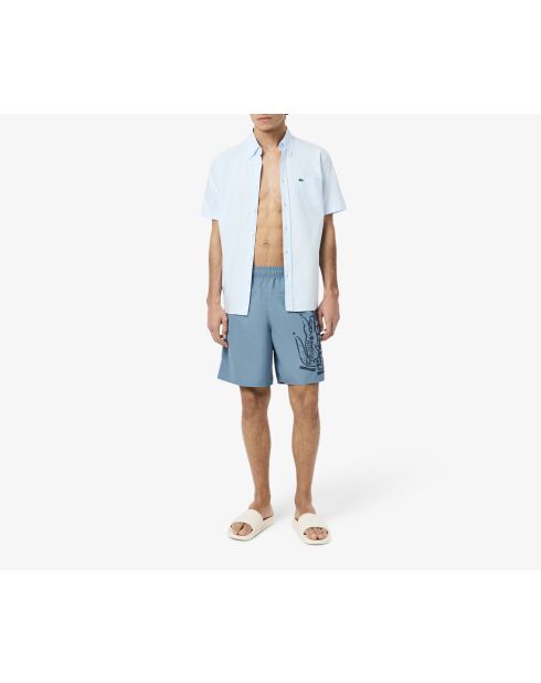 Traje de baño largo con marcas de calcar/halcón