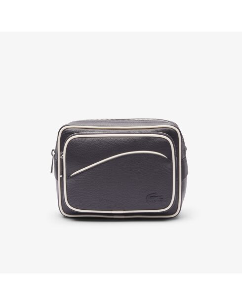 Angy Reportertasche aus genarbtem Leder mit Mehlschaden - 24x18x6,5 cm