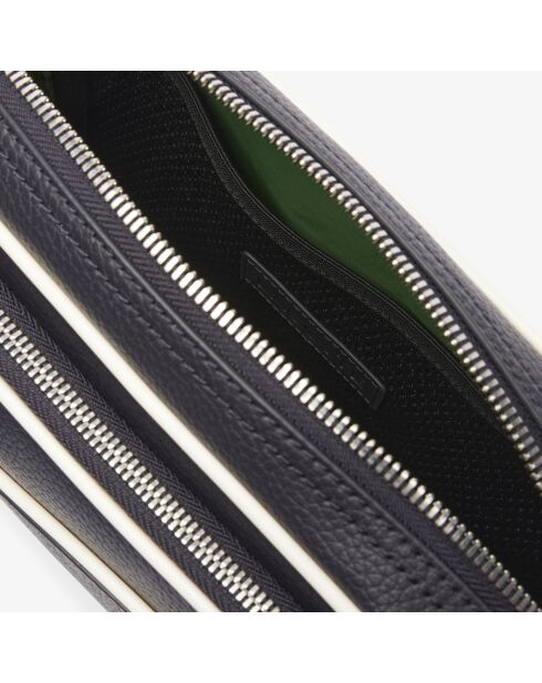 Angy Reportertasche aus genarbtem Leder mit Mehlschaden - 24x18x6,5 cm