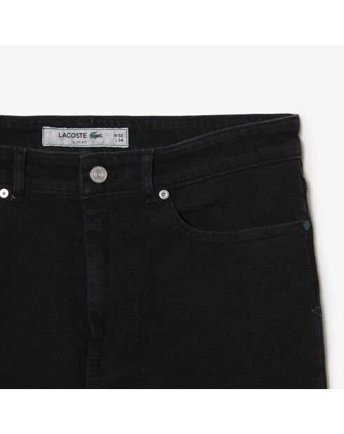 Indigoschwarze Slim Fit-Jeans aus Stretchbaumwolle