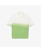 Polo classic fit maille effet dégradé calathea/farine