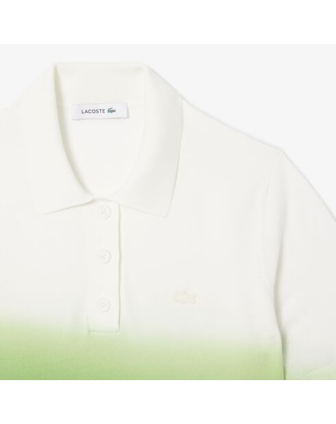 Polo classic fit maille effet dégradé calathea/farine