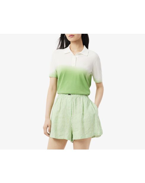 Polo classic fit maille effet dégradé calathea/farine