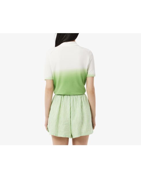 Polo classic fit maille effet dégradé calathea/farine