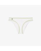 Wit/ananas-Calathea zwembroekje met contrasterende details