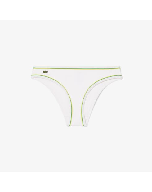 Wit/ananas-Calathea zwembroekje met contrasterende details