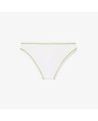 Wit/ananas-Calathea zwembroekje met contrasterende details