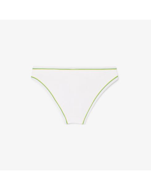 Wit/ananas-Calathea zwembroekje met contrasterende details