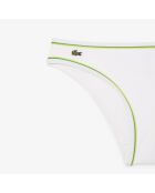 Wit/ananas-Calathea zwembroekje met contrasterende details