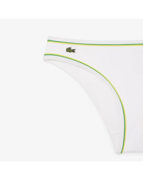 Wit/ananas-Calathea zwembroekje met contrasterende details