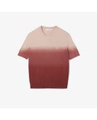 Trui met korte mouwen in Iberis/latte-gradiënteffect