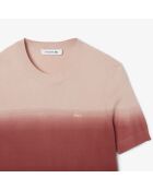 Trui met korte mouwen in Iberis/latte-gradiënteffect