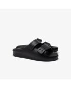 Schwarze Flip-Flops mit Serve Strap