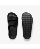 Schwarze Flip-Flops mit Serve Strap