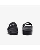 Schwarze Flip-Flops mit Serve Strap