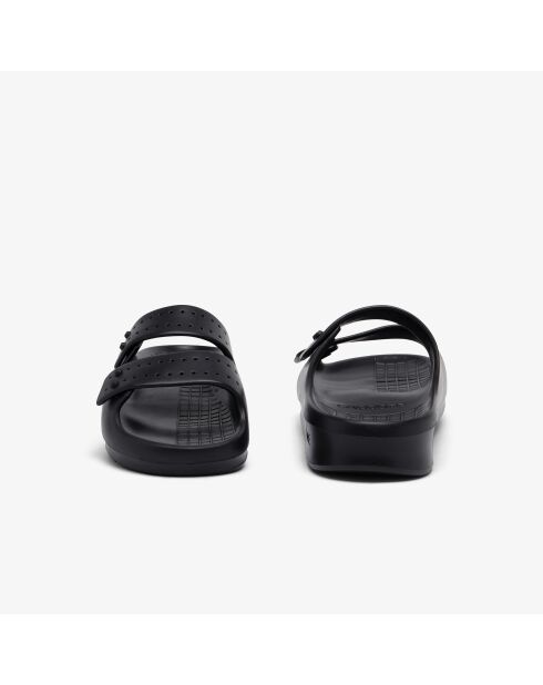 Schwarze Flip-Flops mit Serve Strap
