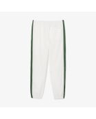 Pantalon de survêtement color-block farine/vert