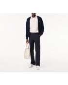 Beschadigde chinobroek van katoenen keperstof met rechte pasvorm