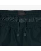 Dunkelgrüne Oversize-Jogginghose aus Parade-Twill