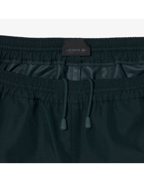 Dunkelgrüne Oversize-Jogginghose aus Parade-Twill