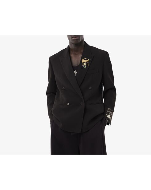 Blazer cruzado de sarga de lana Buffalo Parade