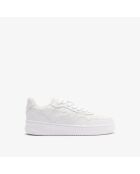 49SFA0058 witte klassieke leren sneakers