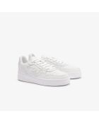 49SFA0058 witte klassieke leren sneakers
