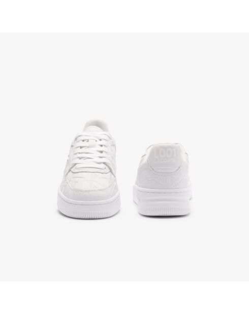 49SFA0058 witte klassieke leren sneakers