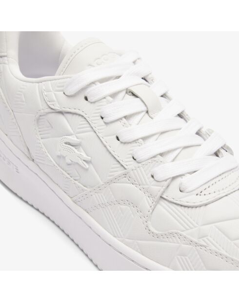 49SFA0058 witte klassieke leren sneakers