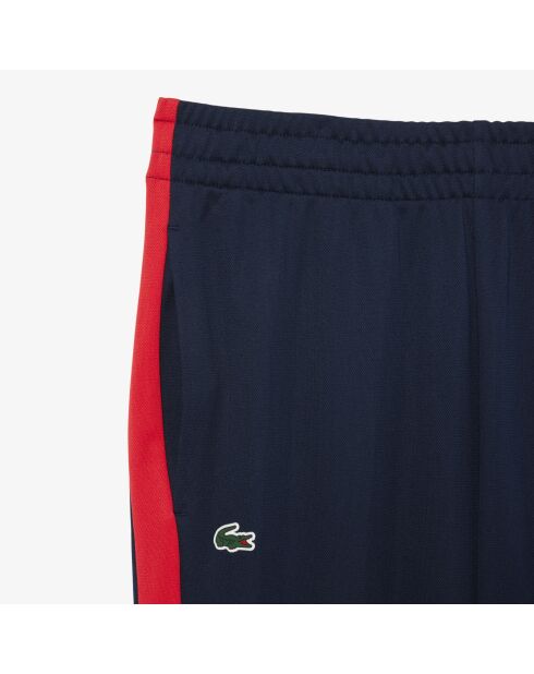 Sportjoggingbroek met marineblauwe en grenadine-print