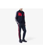 Sportjoggingbroek met marineblauwe en grenadine-print