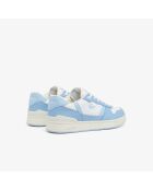 Sneakers T-Clip Set in pelle bianca/azzurra