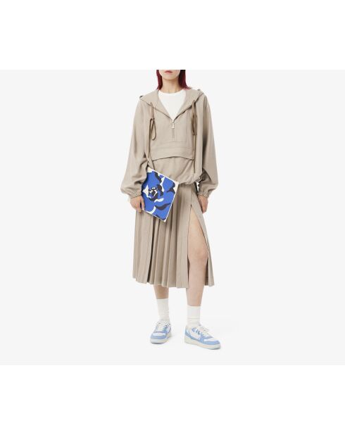 Sneakers T-Clip Set in pelle bianca/azzurra