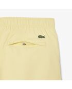 Bañador largo con marca amarilla/calathea