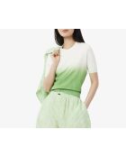 Maglia a maniche corte effetto sfumato Calathea/flour