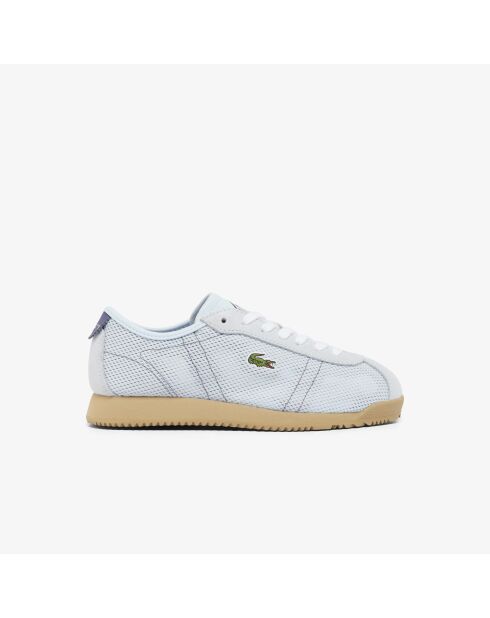 Hellblaue/hellbraune Club-Low-Sneakers