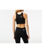 Brassière quick-dry en polyamide recyclé stretch noire